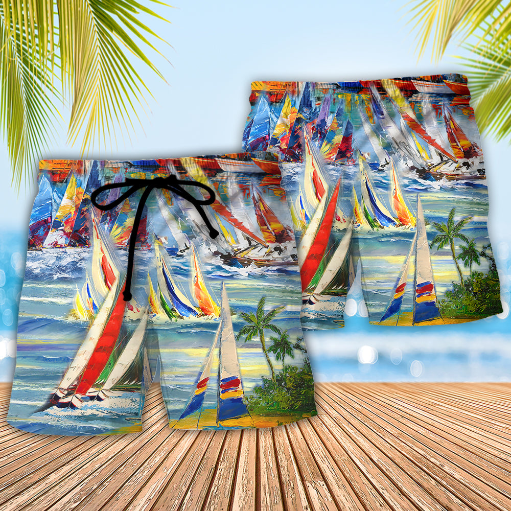 Sailing Every Time I Slip Into The Ocean, It’s Like Going Home - Beach Short Reefox