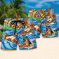 Surfing Funny Dog Pizza Surfing Boy Like A Normal Boy But Cooler Lovers Surfing - Beach Short Reefox