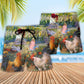 Gardening I Just Want To Work In My Garden Retro Vintage Vibe - Beach Short Reefox