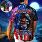Skull If This Flag Offends You I'll Help You Pack - Hawaiian Shirt