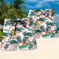 Waterskiing I'm A Water Skiing Dad Lover Beach - Beach Short