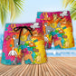 Yoga Cat Funny Inhale The Good Sh!t Exhale The Bullsh!t - Beach Short Reefox