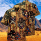 Cowboy Skull America Vintage Style - Hawaiian Shirt - Reefox