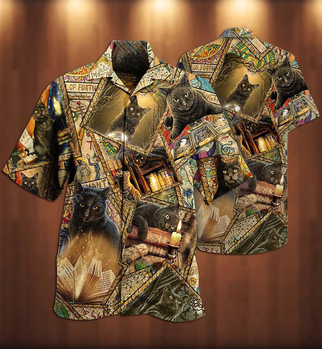 Book Cats Love Books Magic - Hawaiian Shirt - Reefox