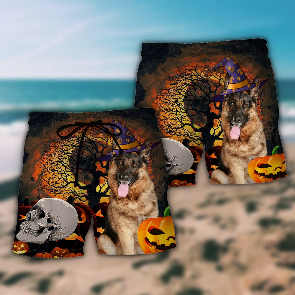 Halloween German Shepherd My Lovely Dog - Beach Short Reefox - Owls Matrix LTD