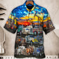 Truck Monster Classic Beautiful Sunset - Hawaiian Shirt - Reefox