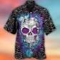 Skull Butterfly Lighting Flower Pattern - Hawaiian Shirt - Reefox
