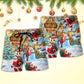 Christmas Santa Claus In The Town Xmas Is Coming - Beach Short Reefox - Owls Matrix LTD