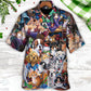 Dog And Cat Play Yarn Together - Hawaiian Shirt - Reefox