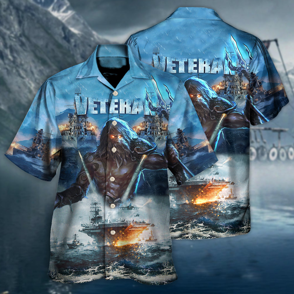 Veteran And Ocean With Fierce Cool - Hawaiian Shirt - Reefox