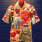 Cat Love You Forever Valentine - Hawaiian Shirt - Reefox