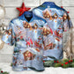 Christmas Santa And Gnome Merry Xmas - Hawaiian Shirt - Reefox