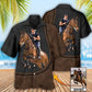Horse Riding Horse Leather Style Custom Photo - Hawaiian Shirt - Reefox