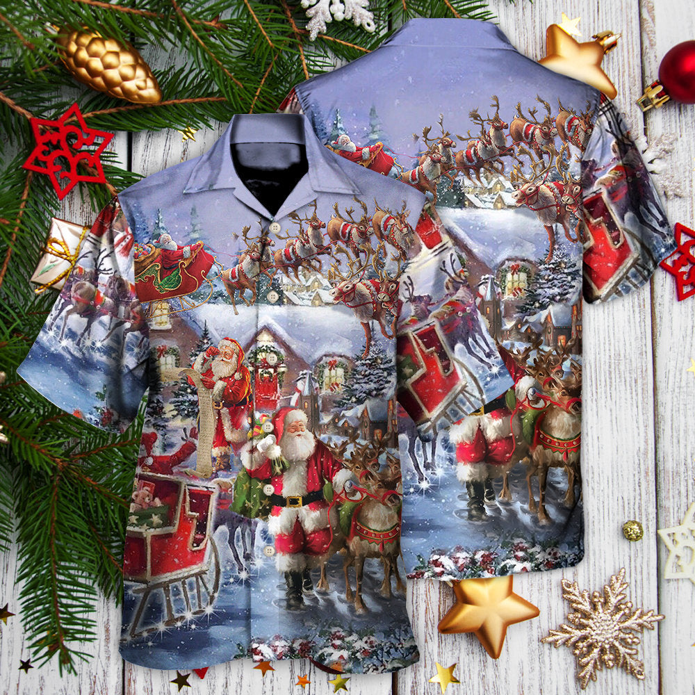Christmas Santa Claus Comes Tonight - Hawaiian Shirt - Reefox