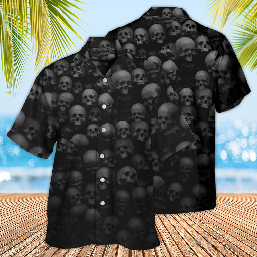 Skull Let Them Go To Hell - Hawaiian Shirt - Reefox