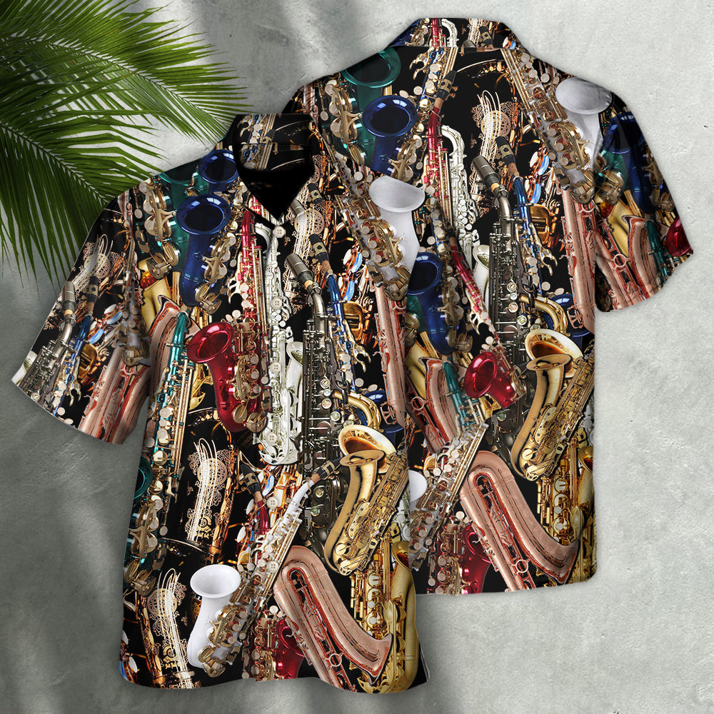 Saxophone I Don't Need Therapy I Just Need Saxophone - Hawaiian Shirt - Reefox