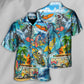 Hippie Live To Surf Skull Live Style - Hawaiian Shirt - Reefox