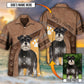 Dog Paw Brown Style Classic Custom Photo Personalized - Hawaiian Shirt - Reefox