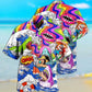 Hippie Shark Hippie Shark And Girl - Hawaiian Shirt - Reefox
