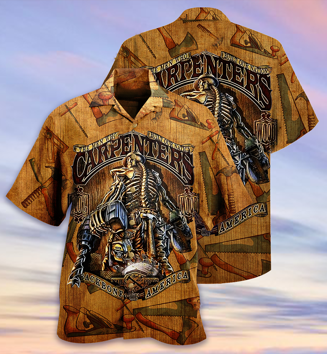 America Carpenter Vintage Love America - Hawaiian Shirt - Reefox