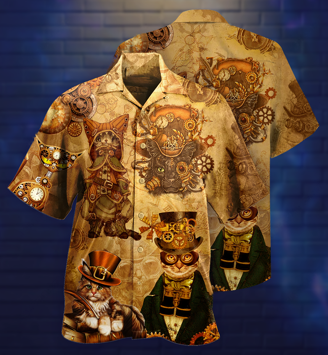 Cat Luxury Style - Hawaiian Shirt - Reefox