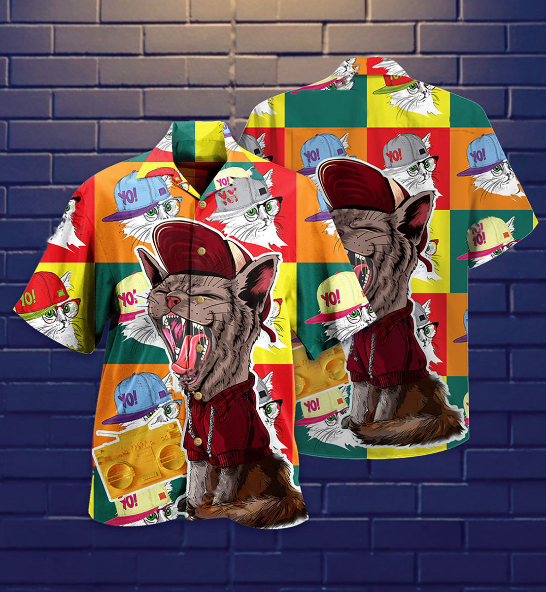 Cat Yo Yo Style - Hawaiian Shirt - Reefox