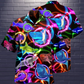 Shark Loves Circle Neon Style - Hawaiian Shirt - Reefox