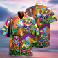 Hippie Skull Peace Life Color So Funny - Hawaiian Shirt - Reefox