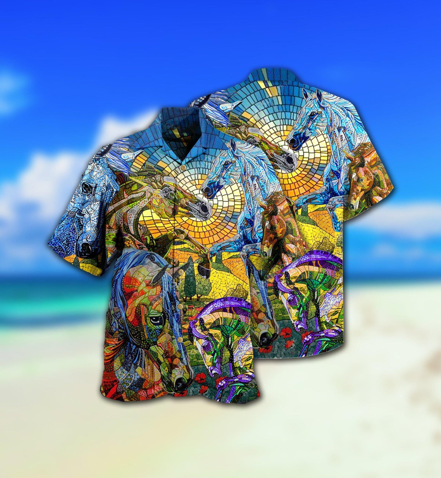 Horse Abstract Style - Hawaiian Shirt - Reefox