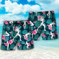 Aerobics Tropical Floral - Beach Short Reefox - Owls Matrix LTD
