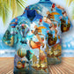 Air Balloon Flying Steampunk World - Hawaiian Shirt - Reefox