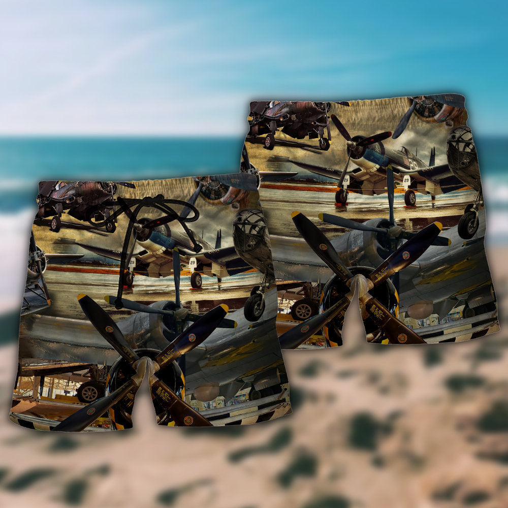 Aircraft The Sky Is Calling - Beach Short Reefox - Owls Matrix LTD
