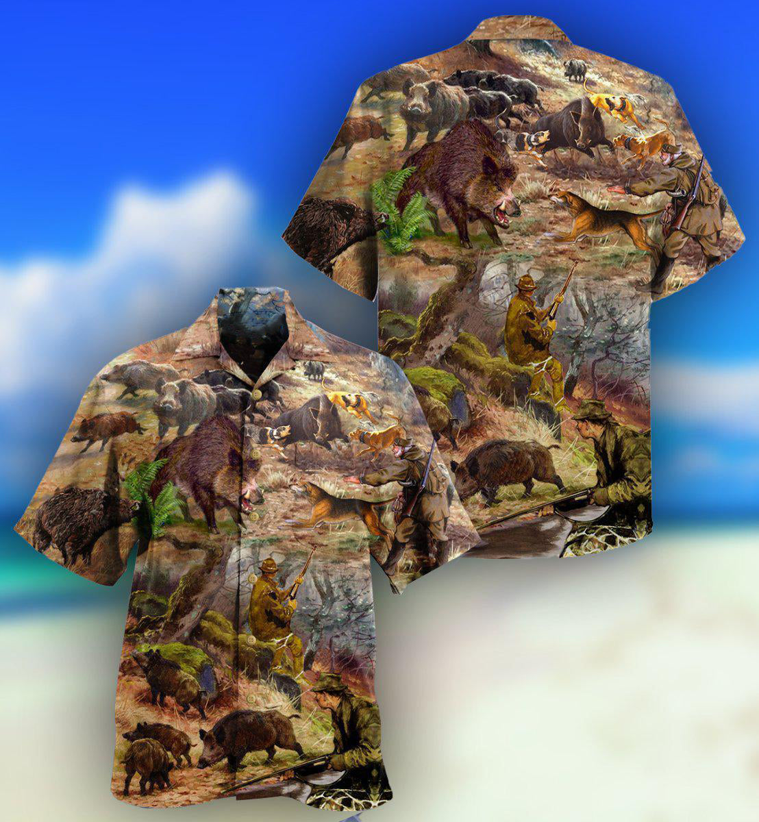 Hunting All Care About Is Hunting And Maybe 3 People - Hawaiian Shirt - Reefox