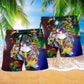 America Love Eagle Merry Christmas - Beach Short Reefox - Owls Matrix LTD