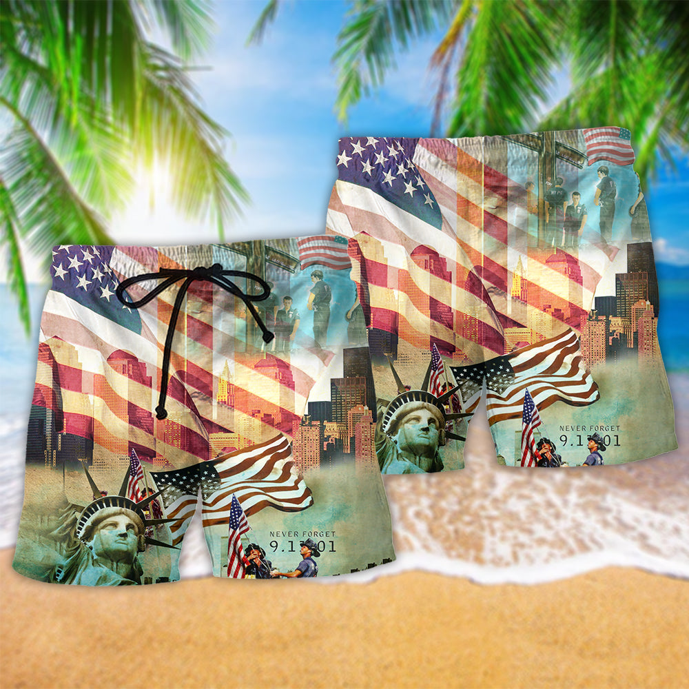 America Never Forgotten Tower Challenge - Beach Short Reefox - Owls Matrix LTD