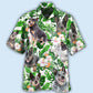 Australian Cattle Dog Green Tropical Lover Style - Hawaiian Shirt - Reefox