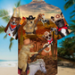 Cowboy Dog Love Life Funny - Hawaiian Shirt - Reefox