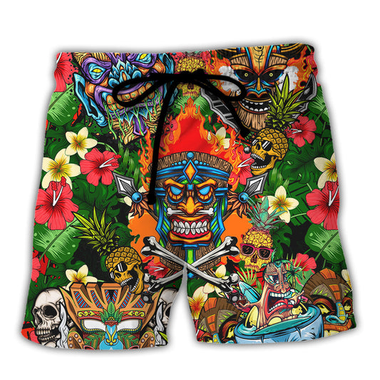 Skull I Came Into This World To Do Two Things Piss People Off And Make People Smile Which Lucky One Are You - Beach Short