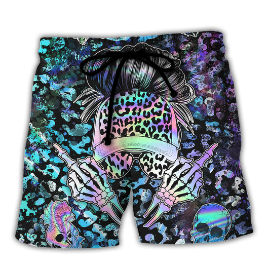 Skull Sorry I Didn't Mean To Give You The Wrong Impression Let Me Clarify I'm The Wrong B To Mess With - Beach Short Reefox