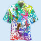 Basketball Colorful Painting - Hawaiian Shirt - Reefox