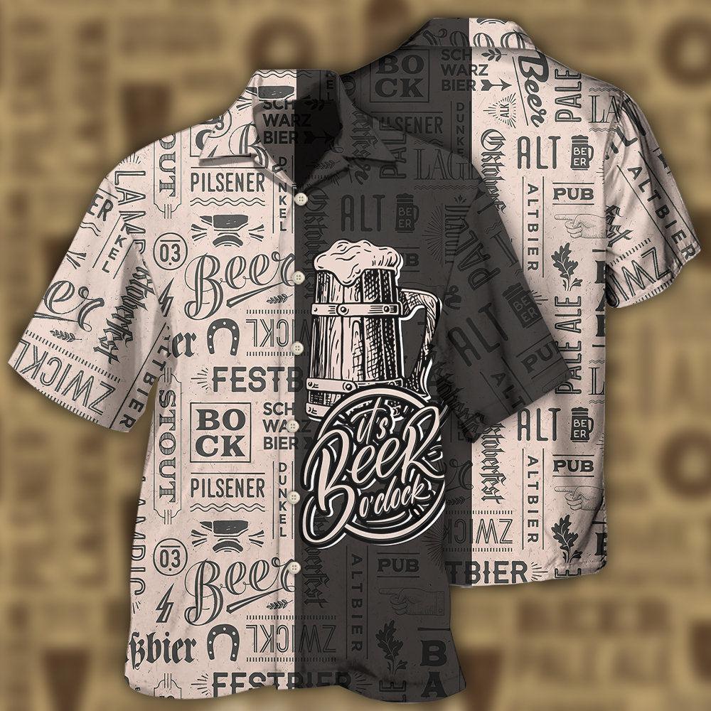 Beer It's Beer O'clock Classic Style - Hawaiian shirt - Reefox