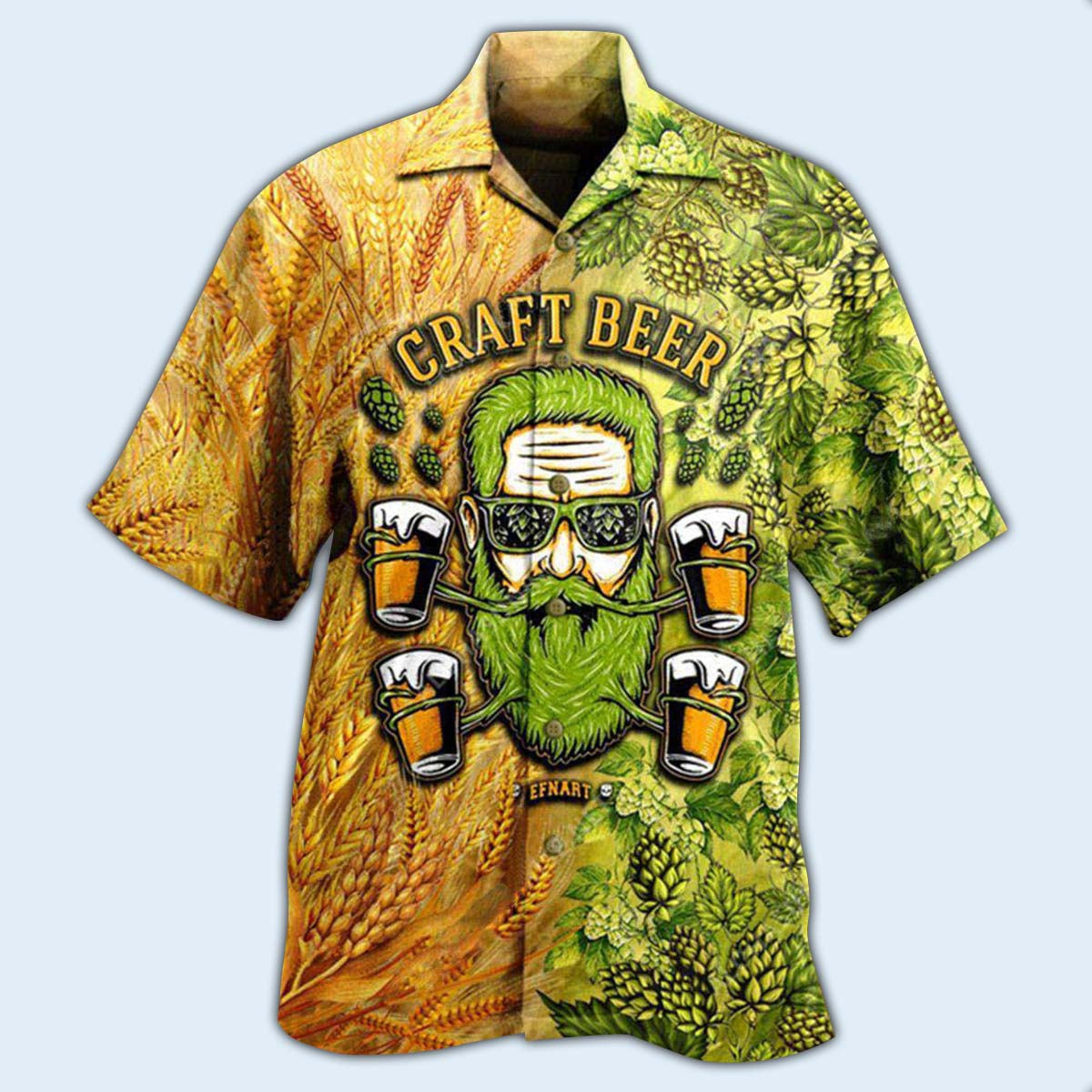 Beer Drink First Think Later - Hawaiian Shirt - Reefox