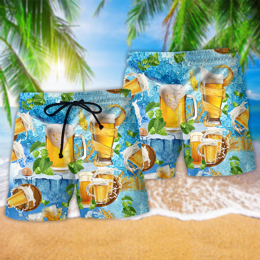 Beer Make Everyone Happy - Beach Short Reefox - Owls Matrix LTD