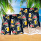 Beer Tropical Floral Basic - Beach Short Reefox - Owls Matrix LTD