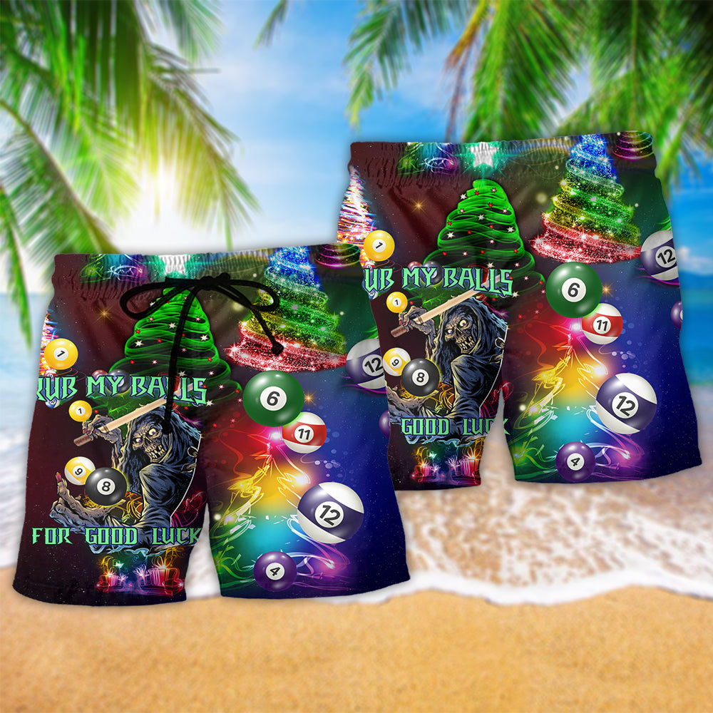 Billiard Rub My Ball For Christmas Neon - Beach Short Reefox - Owls Matrix LTD