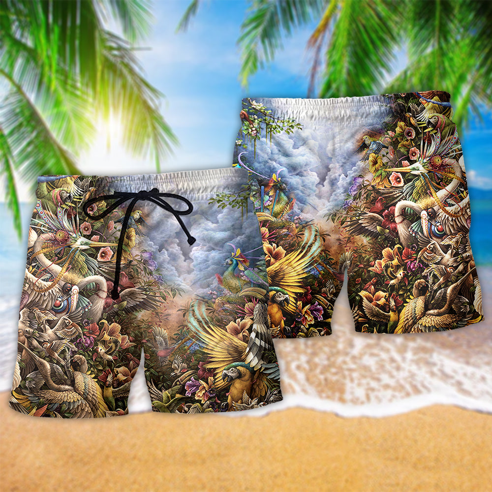 Bird Heaven Amazing Life - Beach Short Reefox - Owls Matrix LTD