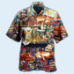 Book Happiness Is A Good Book And A Lovely Cat Sleeping - Hawaiian Shirt - Reefox