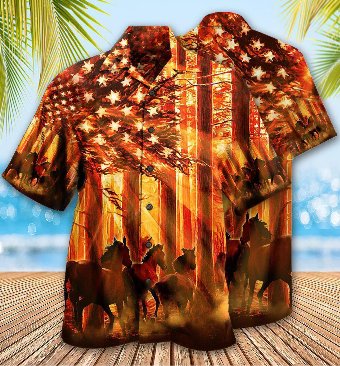 Horse Born To Ride - Hawaiian Shirt - Reefox