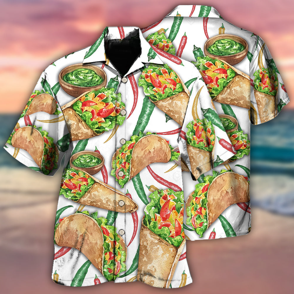 Food Burritos Make Me Happy Delicious Meal - Hawaiian Shirt - Reefox