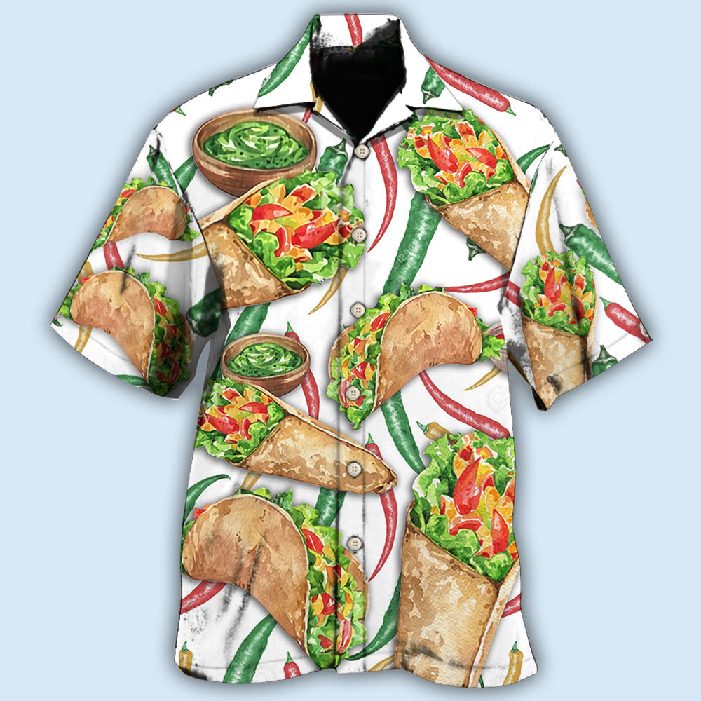 Food Burritos Make Me Happy Delicious Meal - Hawaiian Shirt - Reefox